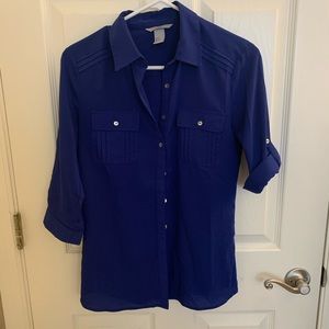 H&M Royal Blue Button Down
